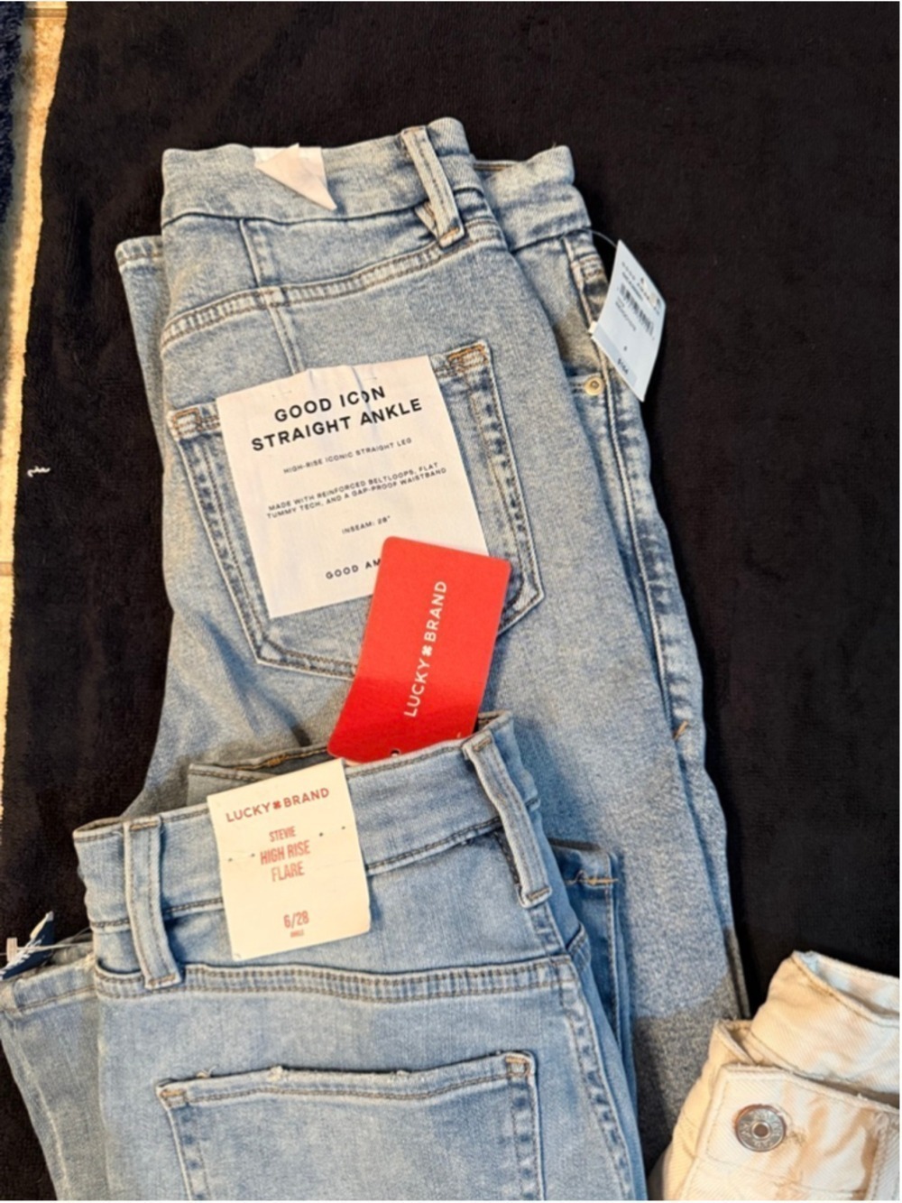 NWT Women’s Jeans Bundle Size 28 6 Good American Lucky Brand Zara Vervet - Picture 2 of 12